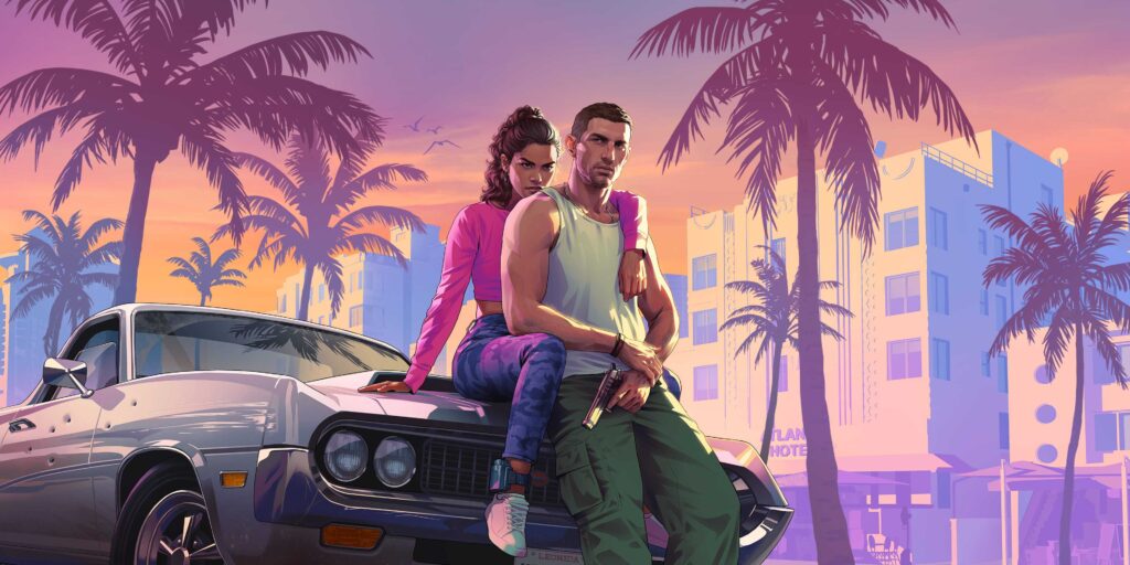 GTA 6 VI Jason and Lucia Logo Rockstar Games